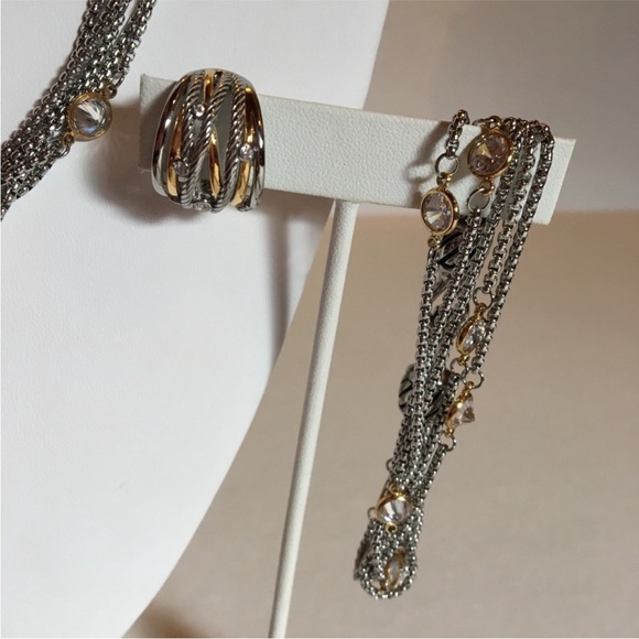 Stainless Steel and Gold Bracelet - Picture 2 of 2